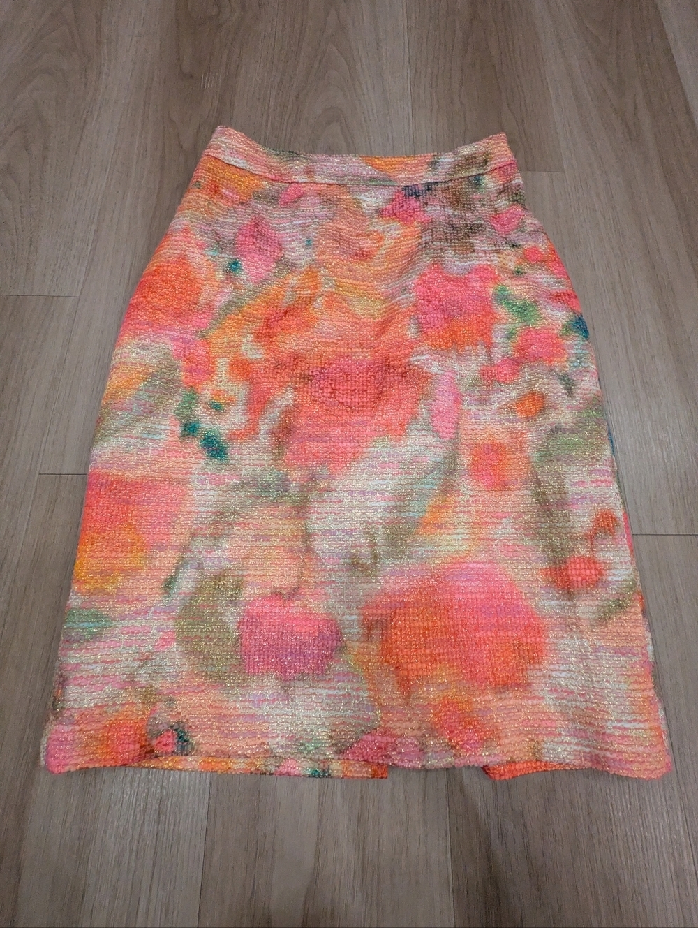 Kate Spade Floral Watercolor Professional Abstract Pencil Skirt Size 4